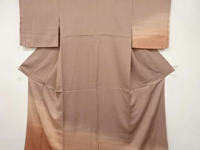 未使用品　仕立て上がり　霞模様一ツ紋訪問着